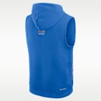 UCLA Sideline Men's Jordan Brand Dri-FIT College Sleeveless Pullover Hoodie