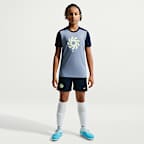Playera de futbol de manga corta Nike Dri-FIT para niños talla grande Erling Haaland Academy