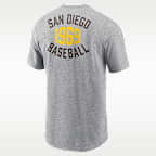 San Diego Padres Cooperstown 2-Hit Large Logo Men's Nike MLB T-Shirt
