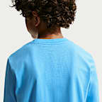 Playera de manga larga para niños grandes Nike Sportswear