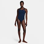 Traje de baño de una pieza con diseño Fastback para mujer Nike Swim HydraStrong Essential