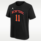 Jalen Brunson New York Knicks Statement Edition Big Kids' NBA T-Shirt