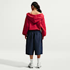 Nike Studio Fleece Medium Weight Women's Oversized Full-Zip Cropped Hoodie