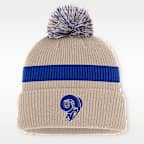 Los Angeles Rams Rewind Peak Men's Nike NFL Cuffed Pom Beanie