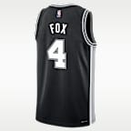 Jersey Swingman para niños talla grande de De'Aaron Foxde los San Antonio Spurs Icon Edition