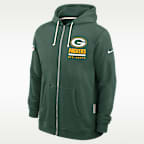 Green Bay Packers Utility Player Sideline Men's Nike Dri-FIT NFL Full-Zip Hoodie