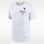 West Virginia Campus Chest Stack Velocity Men's Nike Dri-FIT College T-Shirt
