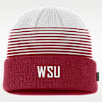 Gorro con dobladillo universitario Nike para hombre Washington State Sideline Terra