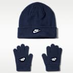 Nike Big Kids' Club Beanie and Gloves Set
