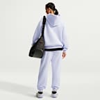 Pants oversized de tiro alto con dobladillo para mujer Nike Studio Fleece Medium Weight