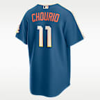 Jersey Nike Stadium de la MLB para hombre Christian Yelich Milwaukee Brewers City Connect