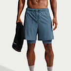 Shorts versátiles Dri-FIT de 18 cm 2 en 1 para hombre Nike Unlimited