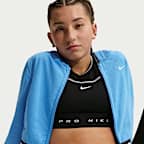 Nike Pro Fleece Big Kids' (Girls') Dri-FIT Full-Zip Hoodie