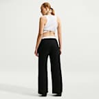 Nike Studio Fleece Medium Weight Women's Mid-Rise Wide-Leg Trousers