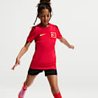 Türkei 2026 Academy Pro Nike Dri-FIT Kurzarm-Fußballoberteil für ältere Kinder