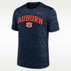 Playera universitaria Nike Dri-FIT para hombre Auburn Primetime Arch Logo Velocity