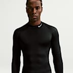 Haut de fitness à manches longues et col montant Dri-FIT Nike Pro pour homme