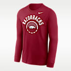 Arkansas Basketball Shoot Around Legend Men's Nike Dri-FIT College Long-Sleeve T-Shirt