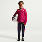 FC Barcelona Strike Nike Dri-FIT-Fußball-Trainingsanzug aus Strickmaterial für jüngere Kinder