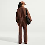 Haut court oversize à 1/4 de zip Nike Studio Fleece Medium Weight pour femme