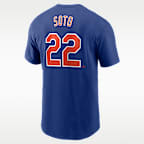 Playera Nike de la MLB para hombre Juan Soto New York Mets Fuse