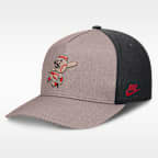 Gorra Nike de la MLB ajustable con estructura A-Frame para hombre Cincinnati Reds Cooperstown Rise