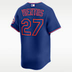 Jersey Nike Dri-FIT de la MLB Limited para hombre Mark Vientos New York Mets