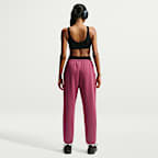 Pants Dri-FIT de tiro medio para mujer Nike Studio Fleece Sport