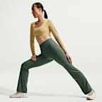 Nike Zenvy Women's High-Waisted Flared Leggings with No Front Seam