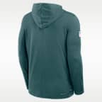 Philadelphia Eagles Pure Fury Sideline Men's Nike Dri-FIT NFL Long-Sleeve Hooded Top