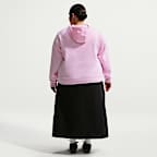 Sudadera con gorro sin cierre Nike Sportswear para mujer Club Fleece (talla grande)