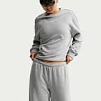 Pants de pierna ancha tiro medio para mujer Nike Studio Fleece "French Terry" ligeros