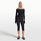 NikeSKIMS Stretch Knit Women's Off-Shoulder Long-Sleeve Top