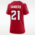 Jersey Nike de la NFL Game para mujer Deion Sanders Atlanta Falcons Retired