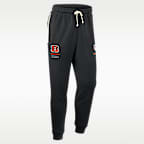 Pants Nike Dri-FIT de la NFL de pierna entallada para hombre Cincinnati Bengals Sideline Standard Issue
