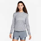Playera de correr de cuello redondo para mujer Nike Dri-FIT Swift Element UV