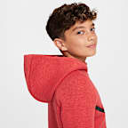 Sudadera con gorro con cierre completo para niños grandes Nike Sportswear Tech Fleece
