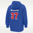 Sudadera con gorro sin cierre Nike para hombre Connor Hellebuyck USA Club Fleece