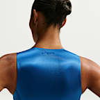 Bra con scollo arrotondato aperto NikeSKIMS Satin Shine – Donna