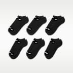 Chaussettes de training invisibles Nike Everyday Plus Cushioned (6 paires)