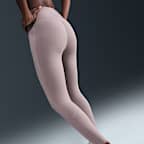 Leggings de cintura alta sin costura delantera de 7/8 para mujer Nike Universa