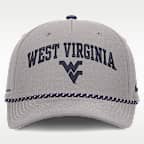 Gorra universitaria Nike ajustable para hombre West Virginia Rise Rope