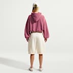 Nike Studio Fleece Medium Weight Women's Oversized Cropped Hoodie