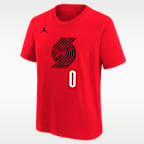 Playera de la NBA para niños talla grande Damian Lillard Portland Trail Blazers Statement Edition