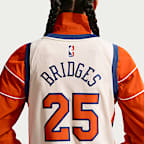 Mikal Bridges New York Knicks City Edition Men's Nike NBA Swingman Jersey