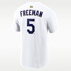 Freddie Freeman Los Angeles Dodgers 2025 World Series Champion Gold Series Men's Nike MLB T-Shirt