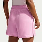 Shorts de entrenamiento de tejido Knit de poliéster de tiro medio para mujer Nike Sportswear