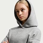 Sudadera con gorro sin cierre oversized para niña Nike Sportswear Studio Fleece