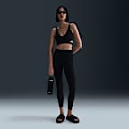 Leggings de tiro alto de 7/8 para mujer Nike Zenvy Rib