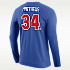 Auston Matthews Nike USA Olympic Team 2026 "Gold Medal" Men's Long-Sleeve Name & Number T-Shirt